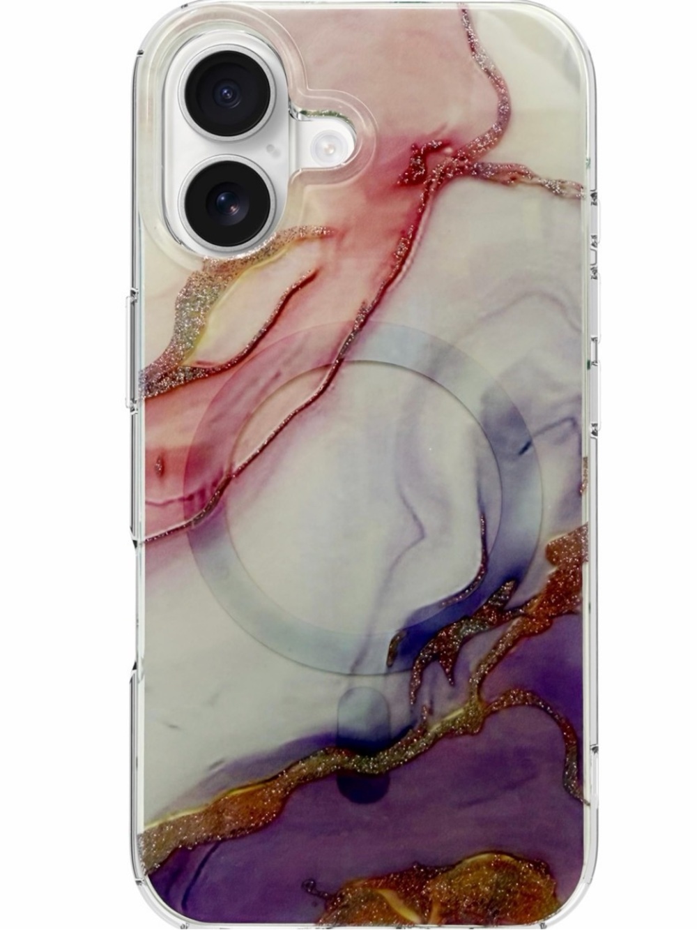 Case For IPhone 17 Phone Case - Purple/Pink Marble - Ultra-Slim,